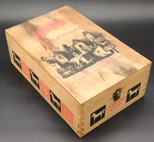 WHITE HORSE SCOTCH WHISKY CASSETTA LEGNO ORIGINALE VUOTA - Imagen 1 de 10