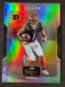 2024 Panini Select Ja'Marr Chase Score Throwback Silver Prizm Bengals - Bild 1 von 2