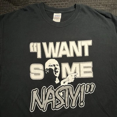 I Want Some Nasty Coach Pop San Antonio Spurs Black Shirt Bootleg Popovich XL - Image 1 of 4