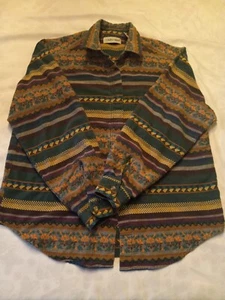 Cabin Creek Damen Shirt Gr. Large faltenfrei Button Down Langarm Fair Isle - Bild 1 von 5