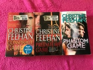 Christine Feehan 3 Book Lot - Ghostwalker Series - Phantom Game & More! - Picture 1 of 6