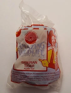McDonalds Happy Meal Amazing Wildlife Sibirischer Tiger 7 Plüschtiere versiegelt Neu aus altem Lagerbestand 1994 - Bild 1 von 2