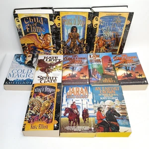 Kate Elliott Book Lot of 11 - Crown of Stars, Cold Magic, Jaran Series 1990s-00s - Picture 1 of 7