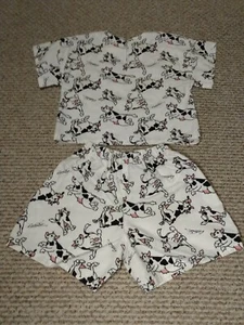 Vintage Calhown 1980s Children's PJs Boxers  Top T-shirt Blouse W/ Cow Clasp  - Picture 1 of 12