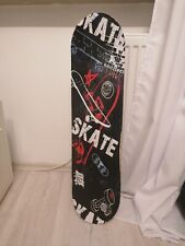 Skateboard Gebraucht rote Räder 50cm groß Farbe schwarz gefärbt weiße Schrift...