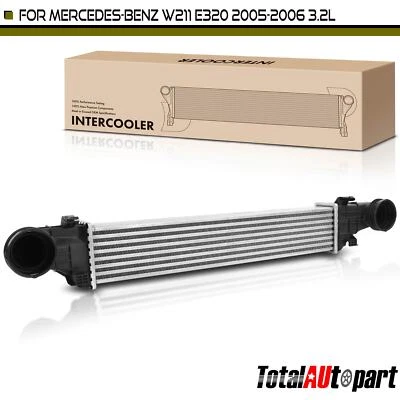 Intercooler refrigerado por aire para Mercedes-Benz W211 E320 2005-2006 L6 3,2 L delantero Foto 1 de 4