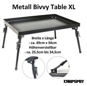 Vivac Table Plástico 44x27cm Tienda Pescar Carp Bivy Black Camping Mesa Sólo - Imagen 1 de 5