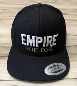 RARO ~ Cappello Snapback Nero Amtrak Empire Builder Mayfair Games - Foto 1 di 5