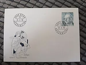 SWITZERLAND FIRST DAY COVER 1979 EFFIGIE PORTRAITS - Picture 1 of 2