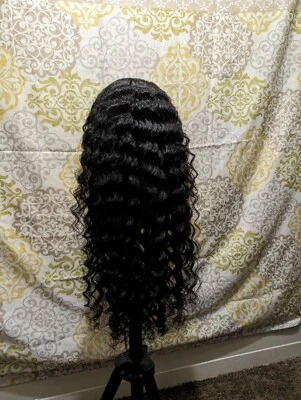 30" RaW wave3x4 Lace Front Wig Human Hair Cambodian Hair Wigs for Black Women US - Image 1 of 4