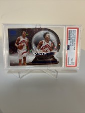 SCOTTIE BARNES PSA 8 2022 PANINI CROWN ROYALE #12 SNOW GLOBE 50/75 BLUE DIE CUT