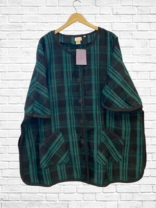 New Hot in Hollywood Plaid Poncho Cardigan 2X/3X NWT - Picture 1 of 8