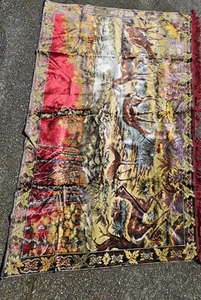 handmade carpet with deer vintage - Picture 1 of 7