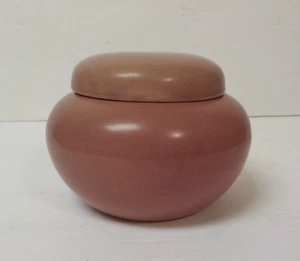 ROOKWOOD Art Pottery 3.25" Dusty-Pink Matte Covered Bowl #633C, c. 1920 - Picture 1 of 7