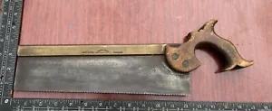 Vintage Saw - Sheffield 12” Brass Back Tenon Saw - Picture 1 of 8