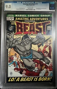 Amazing Adventures 11 1972 1st Mutated/Furry Blue Beast CGC 9,0 en estado bastante bueno/casi nuevo X-Men - Imagen 1 de 2