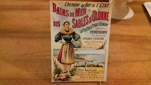 PUB. LES SABLES D'OLONNE Bains de mer (chemins de fer de l'état) Vendée (S47.19) - Picture 1 of 2