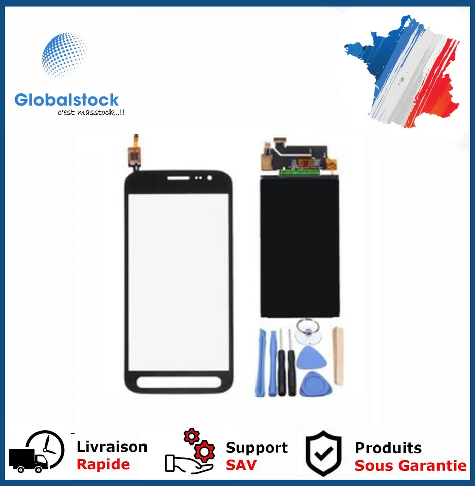 GLOBALSTOCK Ecran LCD + Vitre tactile pour Samsung Galaxy XCover 4 + Outils