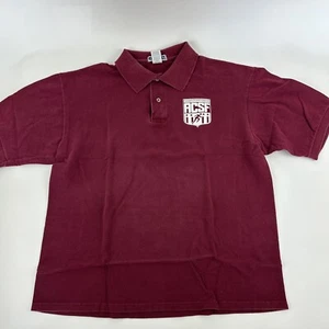 Base deportiva Jerzees Polo para hombre grande roja borgoña Alexander City - Imagen 1 de 9