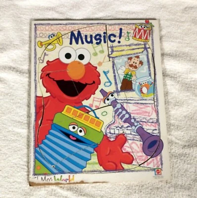 Vintage Elmos World Wooden Puzzle Mattel 42892 - Image 1 of 2