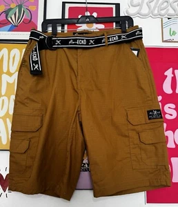 NEW VIntage Marc Ecko Cargo Shorts Men's 32 Bronze Baggy 13" - Picture 1 of 4