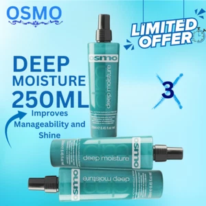 3X OSMO Deep Moisture Miracle Hair Repair DUAL ACTION Spray 250ml Soft Silky - Picture 1 of 1