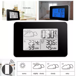 Digitale Wetterstation Funkwecker Thermo-/Hygrometer Mit Funk-Außensensor Uhr - Bild 1 von 17
