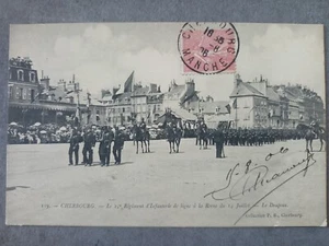 (CPA-50639) Manche - Cherbourg -Le 25e Régiment d'Infanterie Revue du 14 juillet - Picture 1 of 1