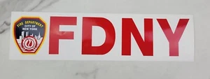 FDNY Bumper sticker 11"×3" New York City Fire Department New - Picture 1 of 4