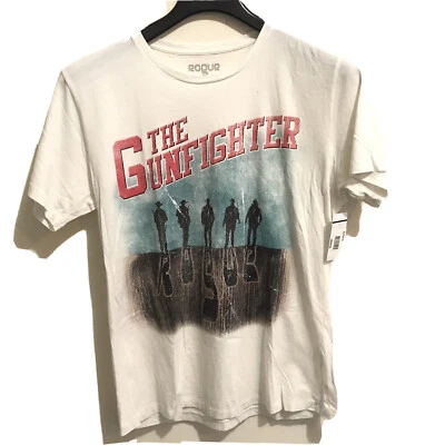 Camiseta gráfica manga corta cuello redondo pistolero algodón pícaro talla grande NUEVA Foto 1 de 4