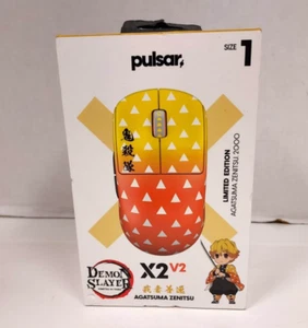 Pulsar X2 V2 Demon Slayer Zenitsu Agatsuma Wireless Mouse - Size 1 (Mini) **READ - Bild 1 von 11