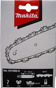 Makita Sägekette DUC254 + DUC256 Ersatzkette 191H00-0 Akku-Kettensäge - Bild 1 von 2