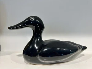 Ceramic Black Duck - Picture 1 of 4