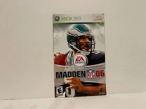 Madden NFL 06 Xbox 360 MANUAL ONLY Authentic Original - Picture 1 of 1