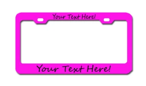 Laser Engraved - Stainless Steel License Plate Frame Heavy Duty Auto Tag Cover - Picture 1 of 12