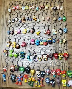 Key Chains of Characters Disney Doorables,Tsum Tsum, Funko Marvel, DC, Disney