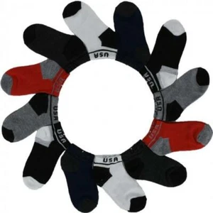Lot 6 Pairs Cotton Child Kids Sports Athletic Crew Ankle Socks Boys & Girls - Picture 1 of 15