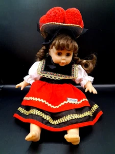 Vintage H. E. Wilhelm Original Trachten 11" German Doll Open/Close Eyes Adorable - Picture 1 of 6