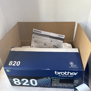 Cartucho de tóner Brother TN820 - negro genuino OEM caja abierta - Imagen 1 de 2