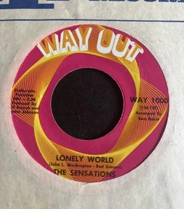 The Sensations: Lonely World/Gotta Find Myself Another Girl 45 Way Out VG++ - Picture 1 of 2