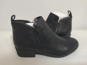 SUN&STONE Womens Black Cadee Round Toe Block Heel Booties. Size 5M - Picture 1 of 3