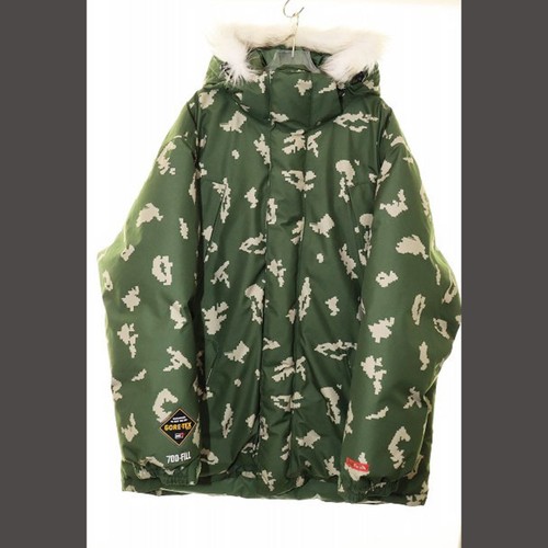 Supreme 21aw Gore tex 700 Fill Down Parka Olive Russo Mimetico L Giacca Usat