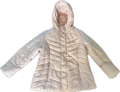 Abrigo acolchado acolchado Liz Claiborne Outerwear XL cuarzo rosa Foto 1 de 4