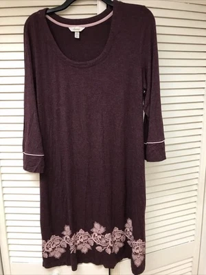 Camisón Sonoma Grande para Dormir de Noche - Súper Suave, Manga 3/4, ¡EXCELENTE ESTADO! Foto 1 de 3