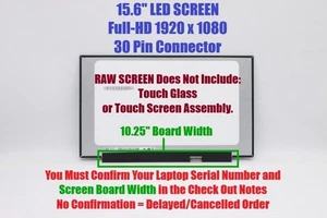 A+ IPS 15.6" FHD LCD Screen NV156FHM-N61 EDP 30Pin Non Touch 72% NTSC 60Hz - Picture 1 of 9