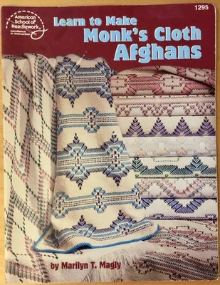 Learn To Make Monks Cloth Afghans Swedish Weaving Booklet - Image 1 of 2
