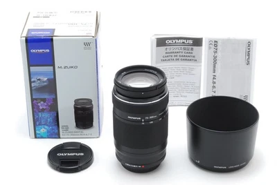 [Unused in Box] Olympus M.ZUIKO DIGITAL ED 75-300mm f/4.8-6.7 II Zoom Lens JAPAN - Image 1 of 4