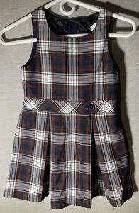 Lands End Lloyd Green Plaid School Uniform Jumper Size 5 - Picture 1 of 3
