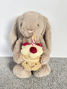 Jellycat Bashful beige Häschen "Geburtstag" brandneu mit Etikett - 100 % Original - Bild 1 von 4