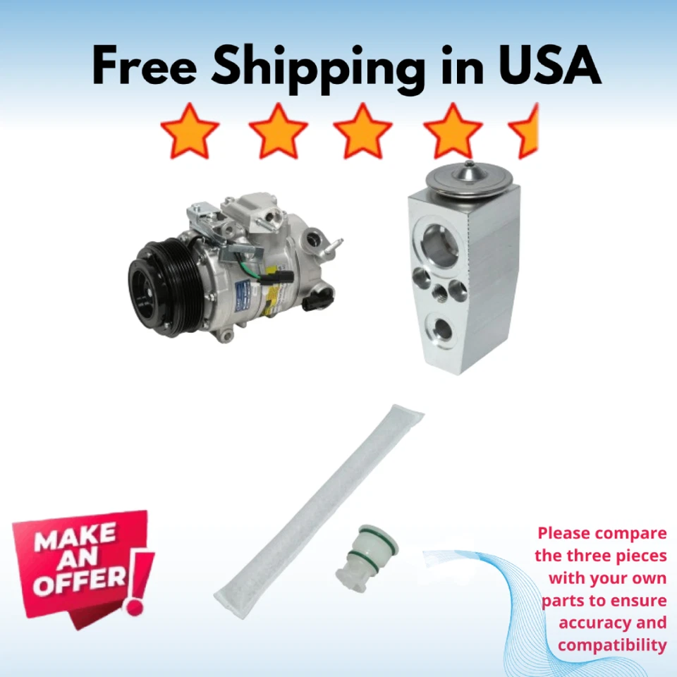 Kit Compresor A/C Fit Lincoln MKZ 2013-2016, Lincoln Continental 2017-2020 Foto 1 de 1